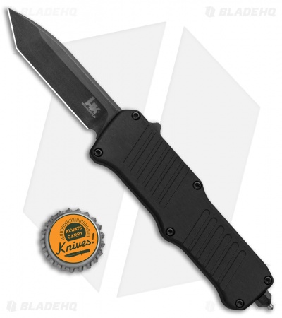 HK Mini Incursion OTF Automatic Tanto Knife Black Aluminum (3" Black) 54046