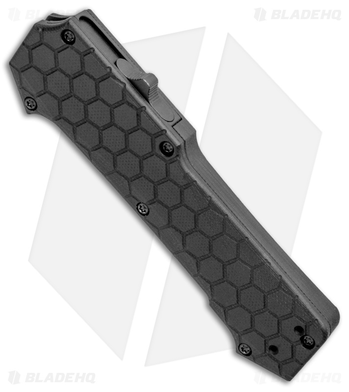 Hogue Knives Compound - OTF Automatic Knife | Clip + Black | Blade HQ