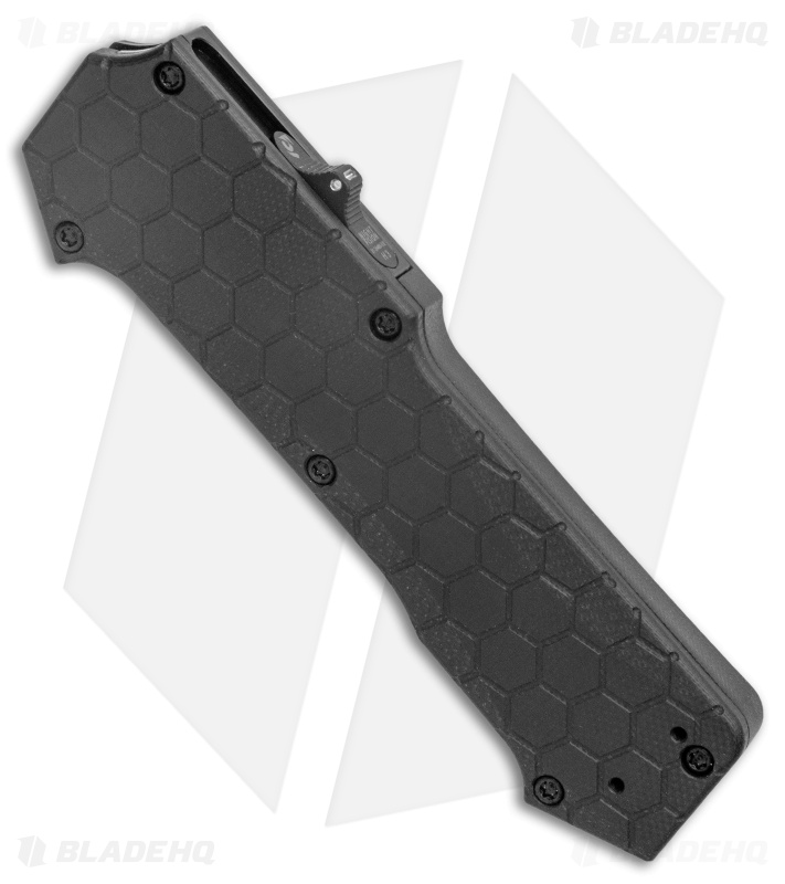 Hogue Knives Compound OTF Auto Knife Clip Point Black w/ Tritium (3.5" Black)