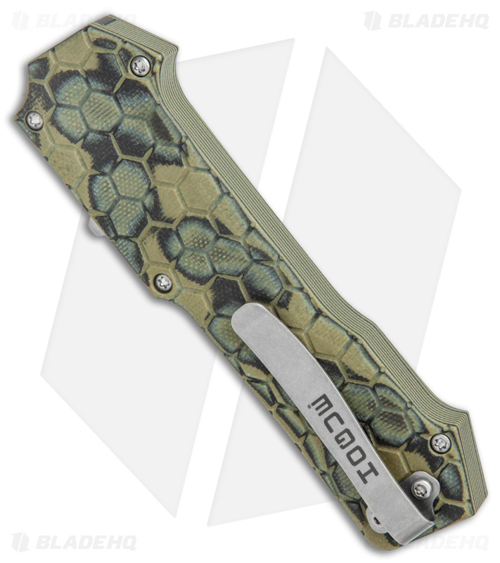 Hogue Knives Compound OTF Automatic Knife Clip Point Green (3.5" SW) 34038