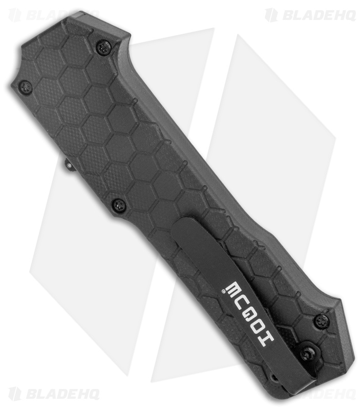 Hogue Knives Compound OTF Automatic Knife Tanto Black w/ Tritium (3.5" Black)
