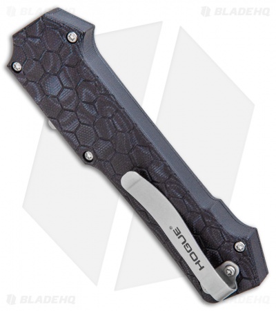 Hogue Knives Compound OTF Clip Point Automatic Knife Black (3.5" SW) 34039