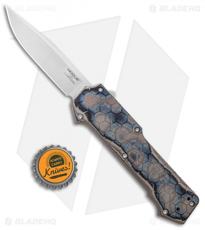 Hogue Knives Compound OTF Clip Point Automatic Knife Earth Brown (3.5" SW) 34037