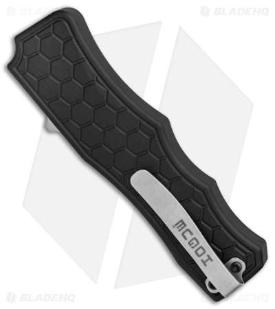 Hogue Knives Exploit OTF Automatic Knife Clip Point Black (3.5" Stonewash) 34050