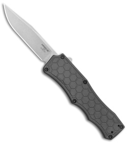 Hogue Knives Exploit OTF Automatic Knife Clip Point Gray (3.5" Stonewash) 34052