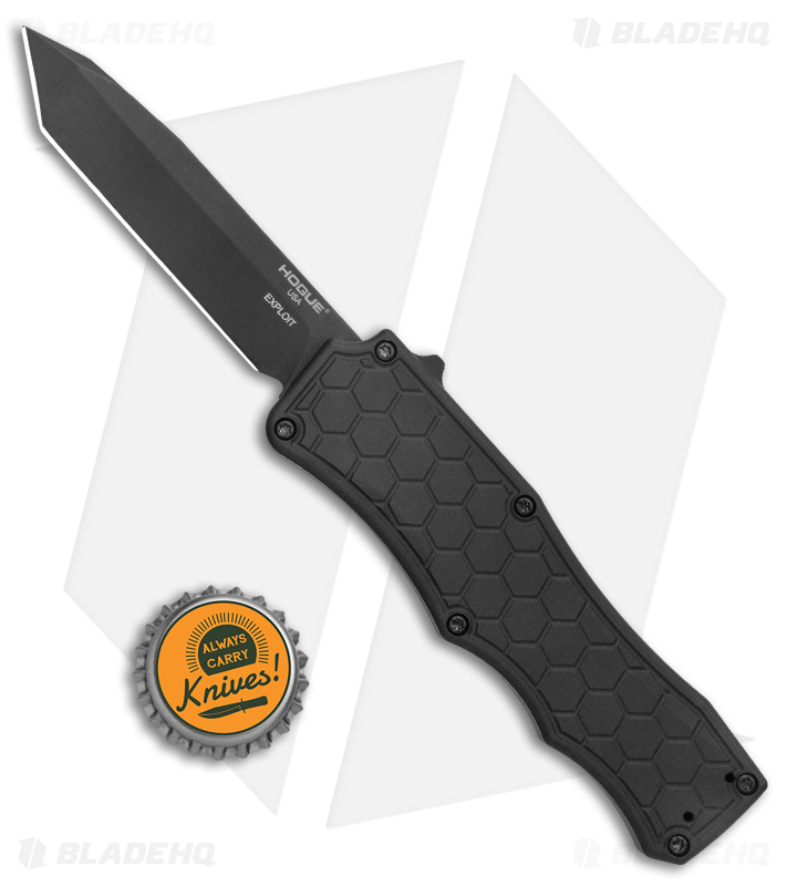 Hogue Knives Exploit OTF Automatic Knife Tanto Black (3.5" Black) 34046