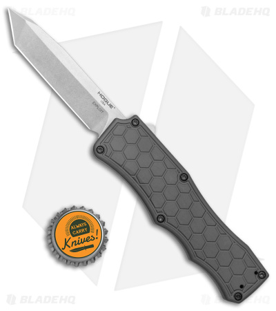 Hogue Knives Exploit OTF Automatic Knife Tanto Gray (3.5" Stonewash) 34042