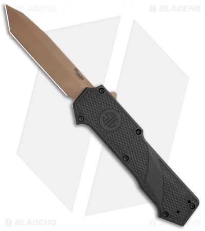 Hogue Knives SIG Compound Scorpion OTF Auto Tanto Black G-10 (3.5" FDE PVD) 