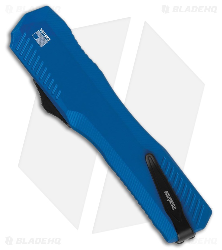 Kershaw Livewire MagnaCut D/E OTF Automatic Knife Blue Aluminum (3.4" Black)