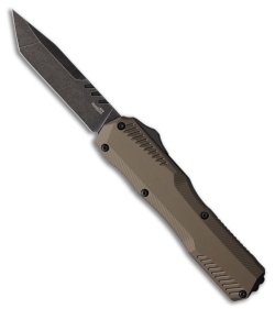 Kershaw Livewire MagnaCut Tanto OTF Automatic Knife FDE Aluminum (3.4&quot; Black SW) | 220684