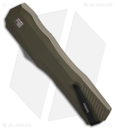 Kershaw Auto Livewire MagnaCut OTF Tanto Knife Olive Green Aluminum (3.3" SW)