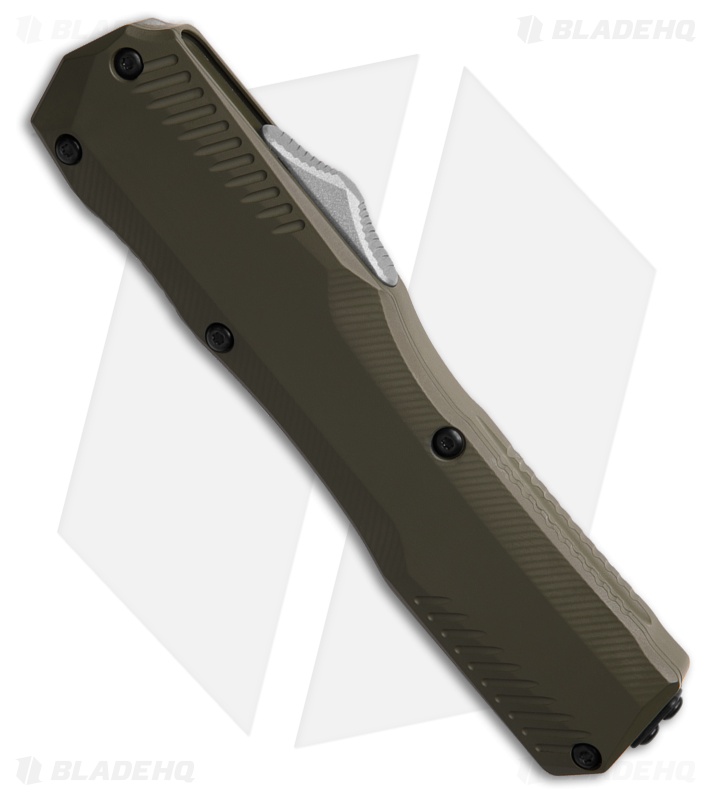 Kershaw Auto Livewire MagnaCut OTF Tanto Knife Olive Green Aluminum (3.3" SW)