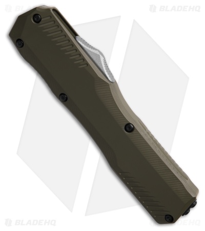 Kershaw Auto Livewire MagnaCut OTF Tanto Knife Olive Green Aluminum (3.3" SW)
