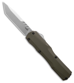 Kershaw Auto Livewire MagnaCut OTF Tanto Knife Olive Green Aluminum (3.3" SW)