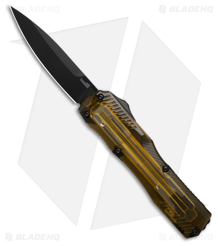 Kershaw Livewire MagnaCut D/A OTF Automatic Knife Ultem Top (3.4" Black)
