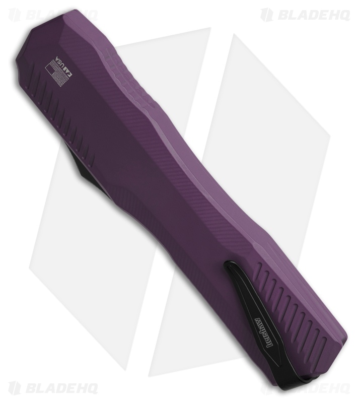 Kershaw Livewire MagnaCut OTF Automatic Knife Purple Aluminum (3.4" Black)