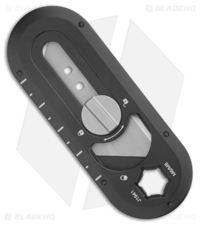 CJRB Breeze Manual Utility OTF Knife Black Steel (0.8" Satin)