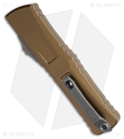 Microtech Combat Troodon Gen III D/E OTF Knife Tan Al (4" Apocalyptic Full Serr)