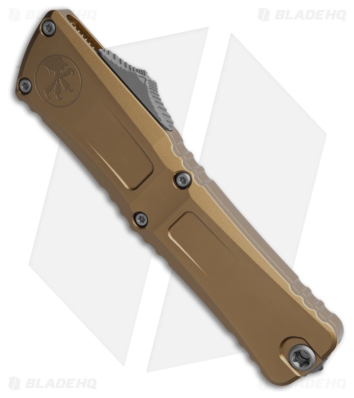 Microtech Combat Troodon Gen III D/E OTF Knife Tan Al (4" Apocalyptic Full Serr)