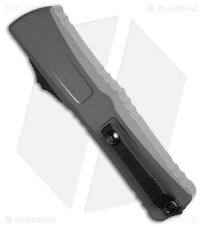 Microtech Combat Troodon Gen III T/E OTF Knife Natural Clear Al (4" Black Serr)