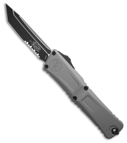 Microtech Combat Troodon Gen III T/E OTF Knife Natural Clear Al (4" Black Serr)
