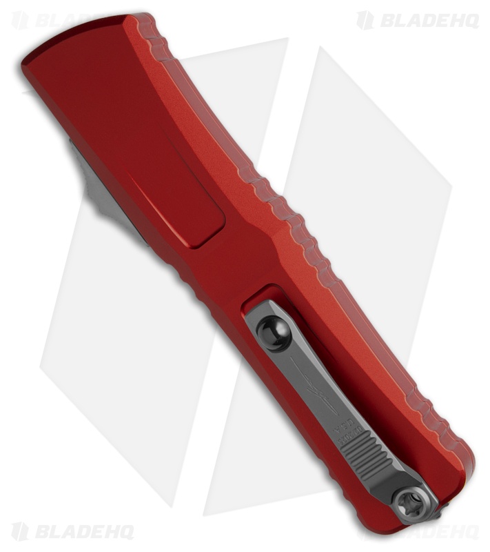 Microtech Combat Troodon Interceptor Gen III SS Red Aluminum (4" SW Serr)