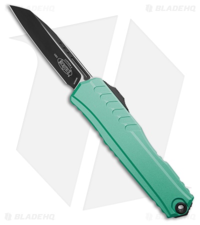 Microtech Cypher II S/E OTF Knife Turquoise Aluminum (3.5" Black) 1241-1TQ