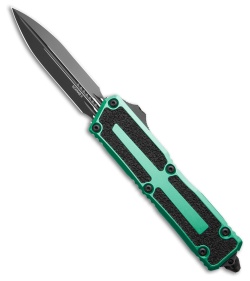 Microtech Scarab II Gen III D/E OTF Automatic Knife Turquoise Al (4" Black)