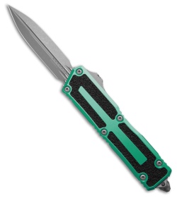 Microtech Scarab II Gen III D/E OTF Knife Turquoise Aluminum (4" Apocalyptic)