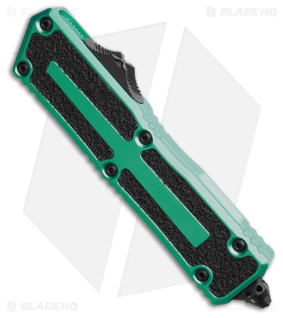 Microtech Scarab II Gen III D/E OTF Automatic Knife Turquoise Al (4" Black)