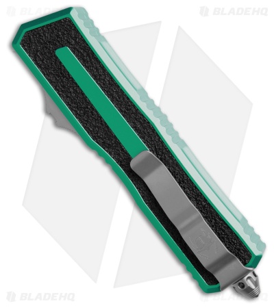 Microtech Scarab II Gen III D/E OTF Knife Turquoise Aluminum (4" SW)
