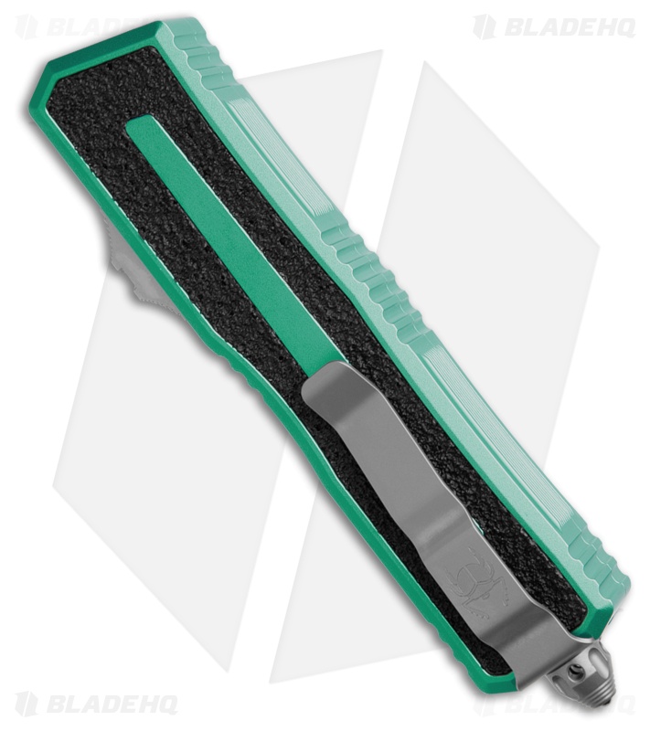 Microtech Scarab II Gen III S/E OTF Knife Turquoise Aluminum (4" SW) 1278-10TQ