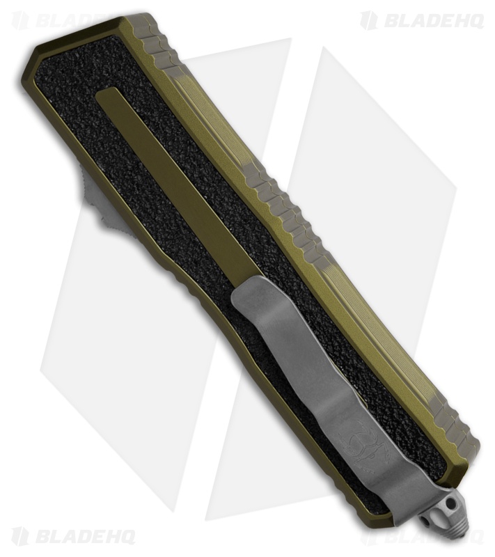 Microtech Scarab II Gen III T/E OTF Automatic Knife OD Green Al (4" Apoc Serr)