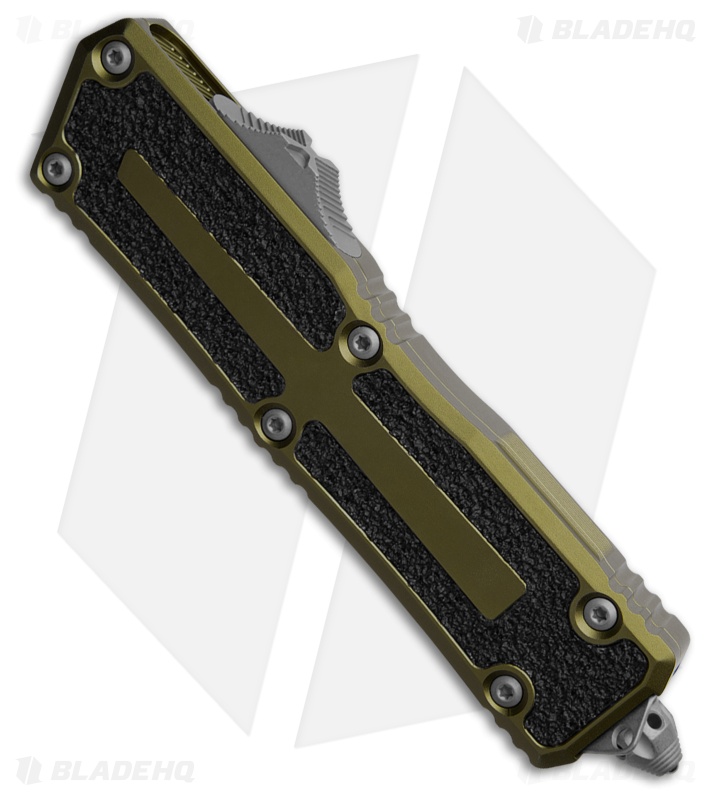 Microtech Scarab II Gen III T/E OTF Automatic Knife OD Green Al (4" Apoc Serr)