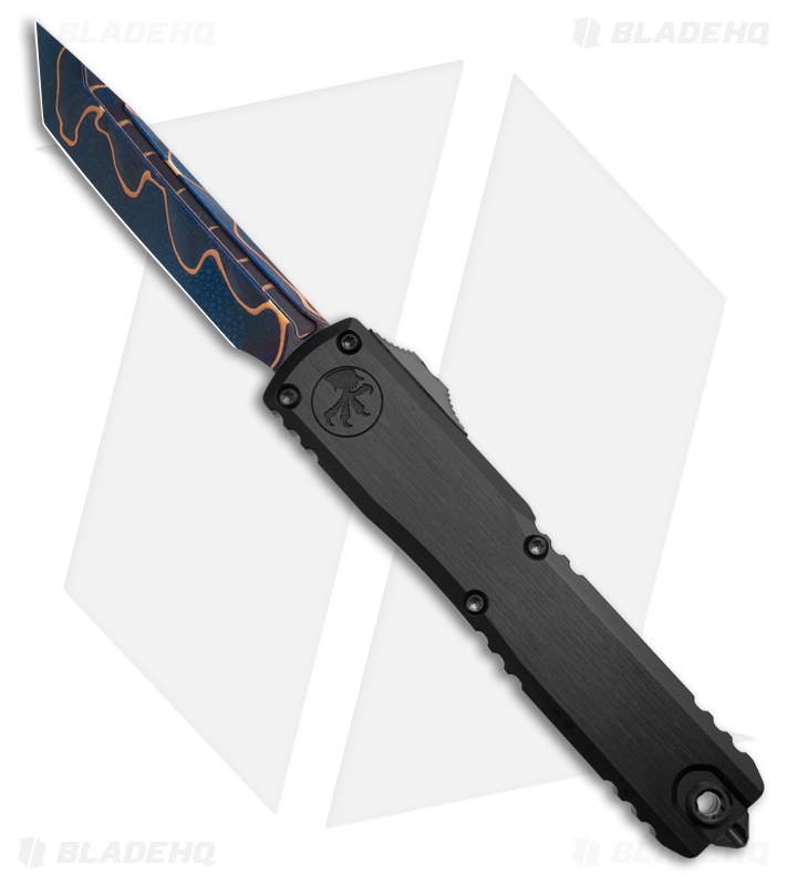 Microtech Ultratech ZBP Gen III T/E Knife (3.5" Blued BF Coppermai Damascus)
