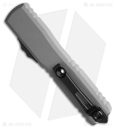 Microtech Ultratech ZBP Gen III T/E OTF Knife Clear Al (3.5" Black Full Serr)