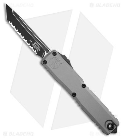 Microtech Ultratech ZBT OTF Knife Clear Al Black Full Serr
