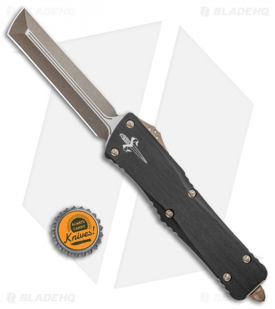 Marfione Custom Combat Troodon D/E OTF Knife BRZ HW (3.8"  Hardedge Bronze Apoc)