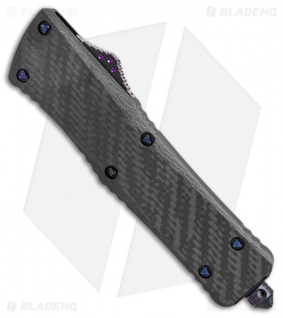 Marfione Custom Combat Troodon Hellhound Tanto OTF Knife CF (Two-Tone Fallout)