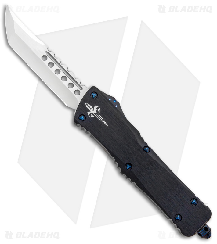 Marfione Custom Combat Troodon Hellhound Tanto OTF Knife (3.8" Mirror)