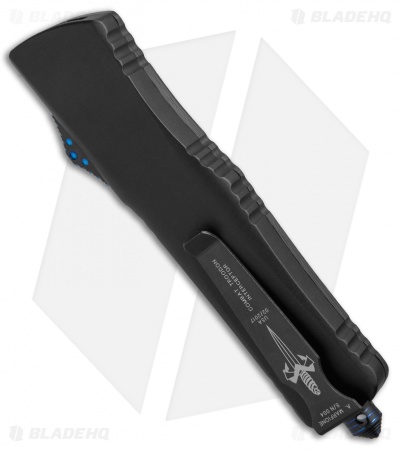 Marfione Custom Combat Troodon Interceptor OTF CF/Blue Ti (3.8" Two-Tone SW)