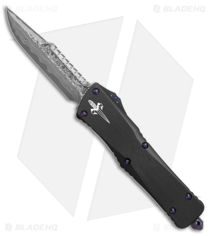 Marfione Custom Combat Troodon Interceptor w/ Ringed Purple HW (3.8" Damascus)
