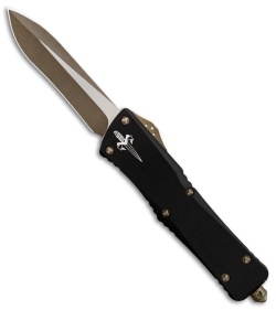 Marfione Custom Combat Troodon Recurve OTF Knife Al (3.8" Bronze Apocalyptic)