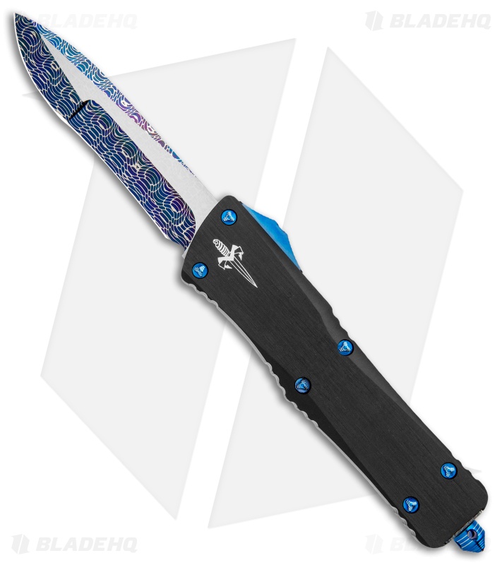 Marfione Custom Combat Troodon Recurve OTF Knife (Spirograph Damascus)