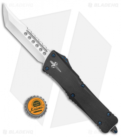 Marfione Custom Combat Troodon Hellhound OTF Black Aluminum (3.75" Cracked Ice)