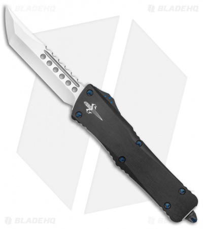Marfione Custom Combat Troodon Hellhound OTF Black Aluminum (3.75" Cracked Ice)