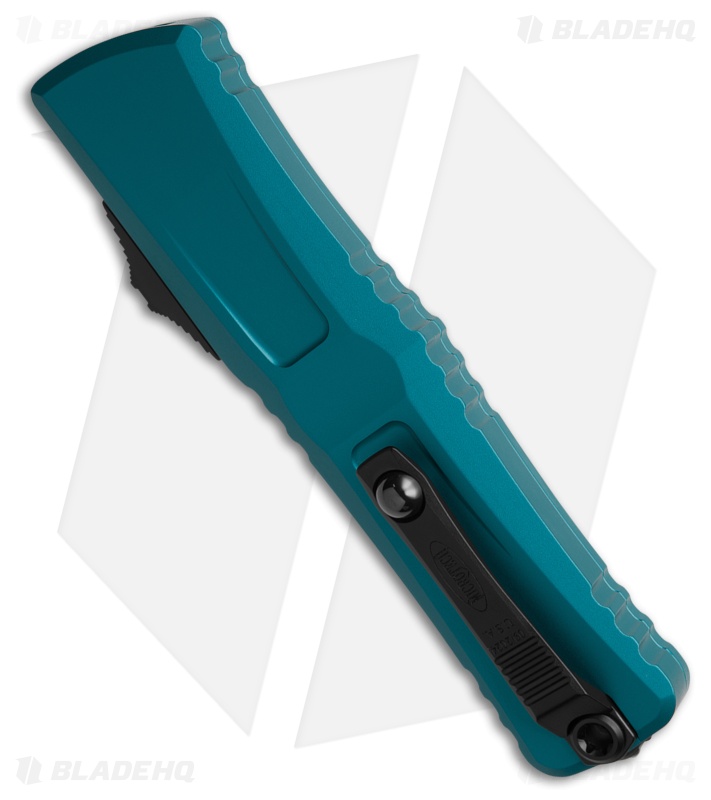 Microtech Blue Combat Troodon Gen III Drop Point OTF Knife (3.8" Black)1143-1 BL