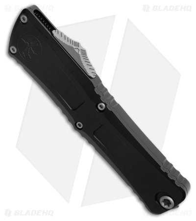 Microtech Combat Troodon D/E Gen III OTF Knife Black Al (4" Apocalyptic Serr)