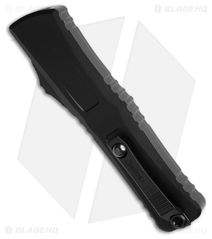 Microtech Combat Troodon D/E Gen III OTF Knife Black Al (4" Black Full Serr)