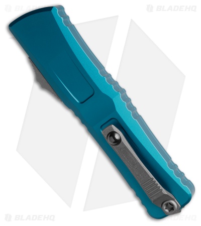 Microtech Combat Troodon D/E Gen III OTF Knife Blue Aluminum (4" Apoc Full Serr)
